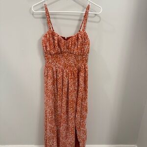 Abercrombie & Fitch Orange Maxi Dress